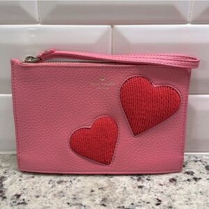 Kate Spade On Purpose Beaded Heart Wristlet Rwanda Collection Like New